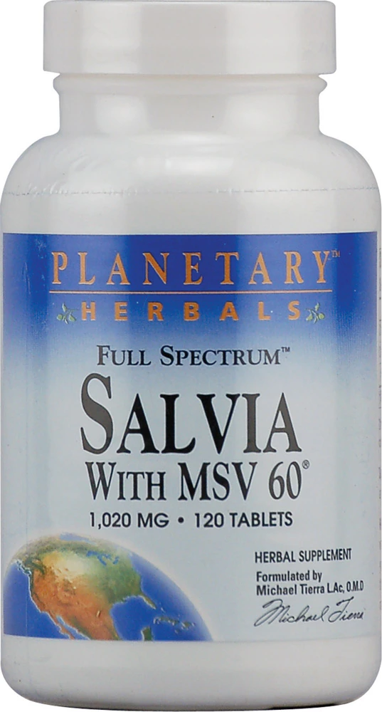 Planetary Herbals Full Spectrum Salvia -- 1020 mg - 120 Tablets