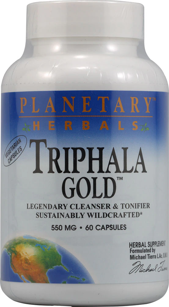 Planetary Herbals Triphala Gold? -- 550 mg - 60 Vegetarian Capsules