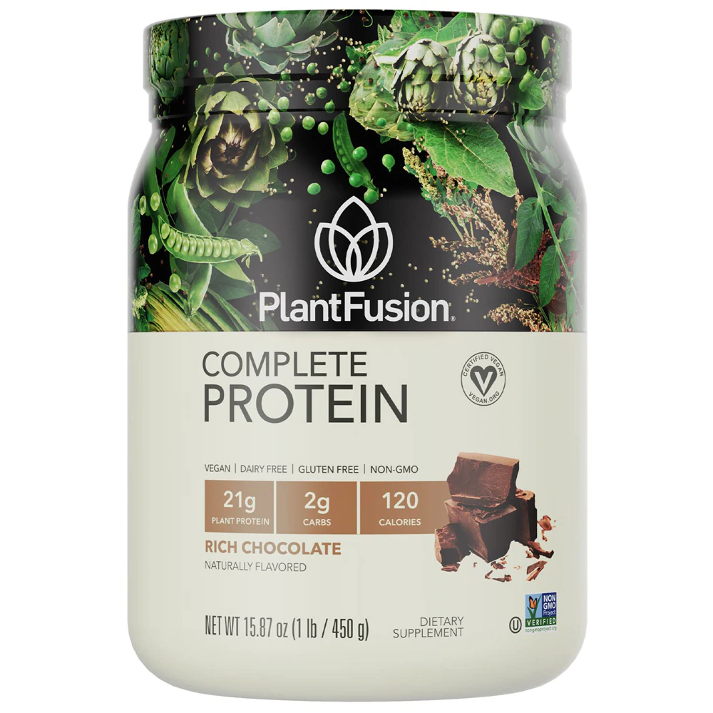 PlantFusion Complete Plant Protein Rich Chocolate -- 1 lb