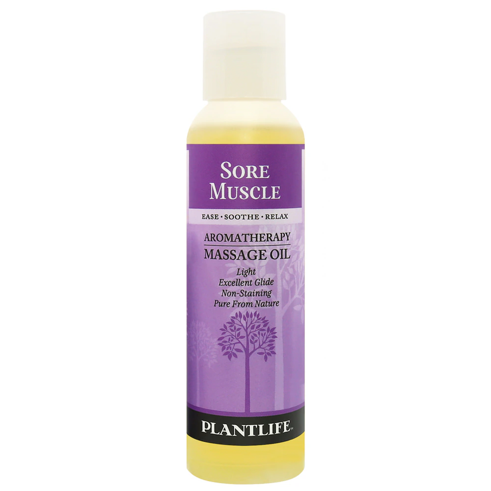 Plantlife Massage Oil - Sore Muscle -- 4 fl oz