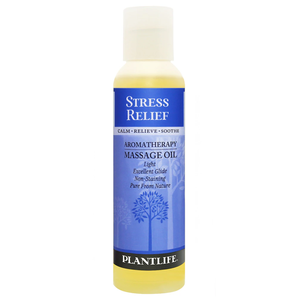 Plantlife Massage Oil - Stress Relief -- 4 fl oz