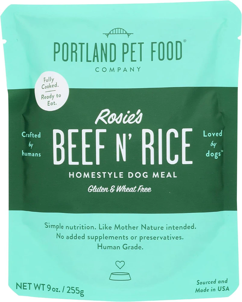 Portland Pet Food Wet Dog Food Rosie's Beef N' Rice -- 9 oz