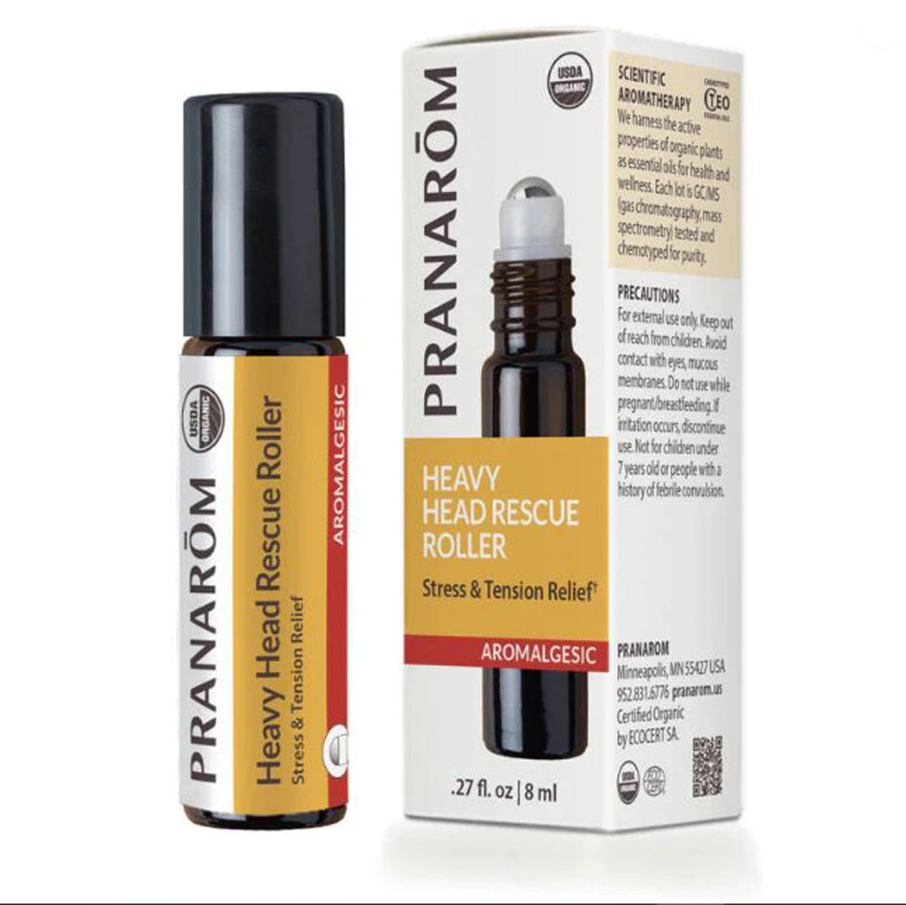 Pranarom Organic Heavy Head Rescue Roller Aromalgesic -- 0.27 fl oz