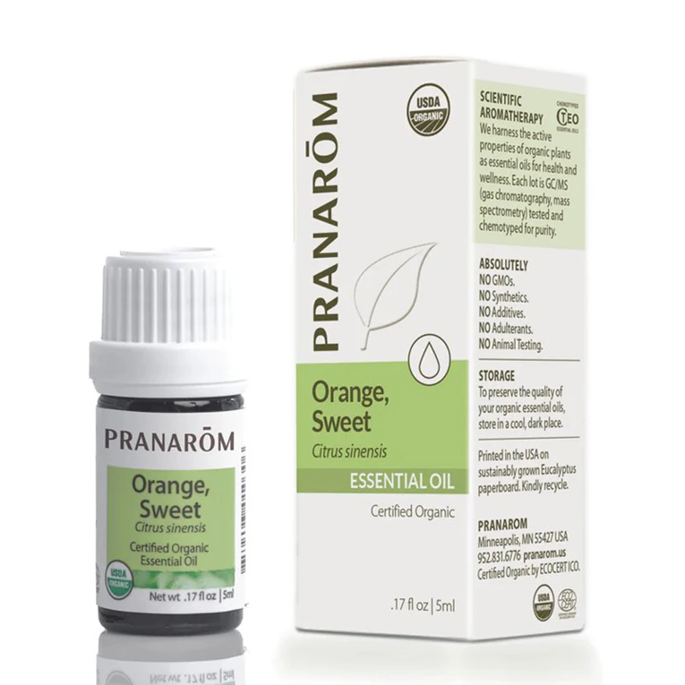 Pranarom Organic Orange Sweet Oil -- 0.17 fl oz