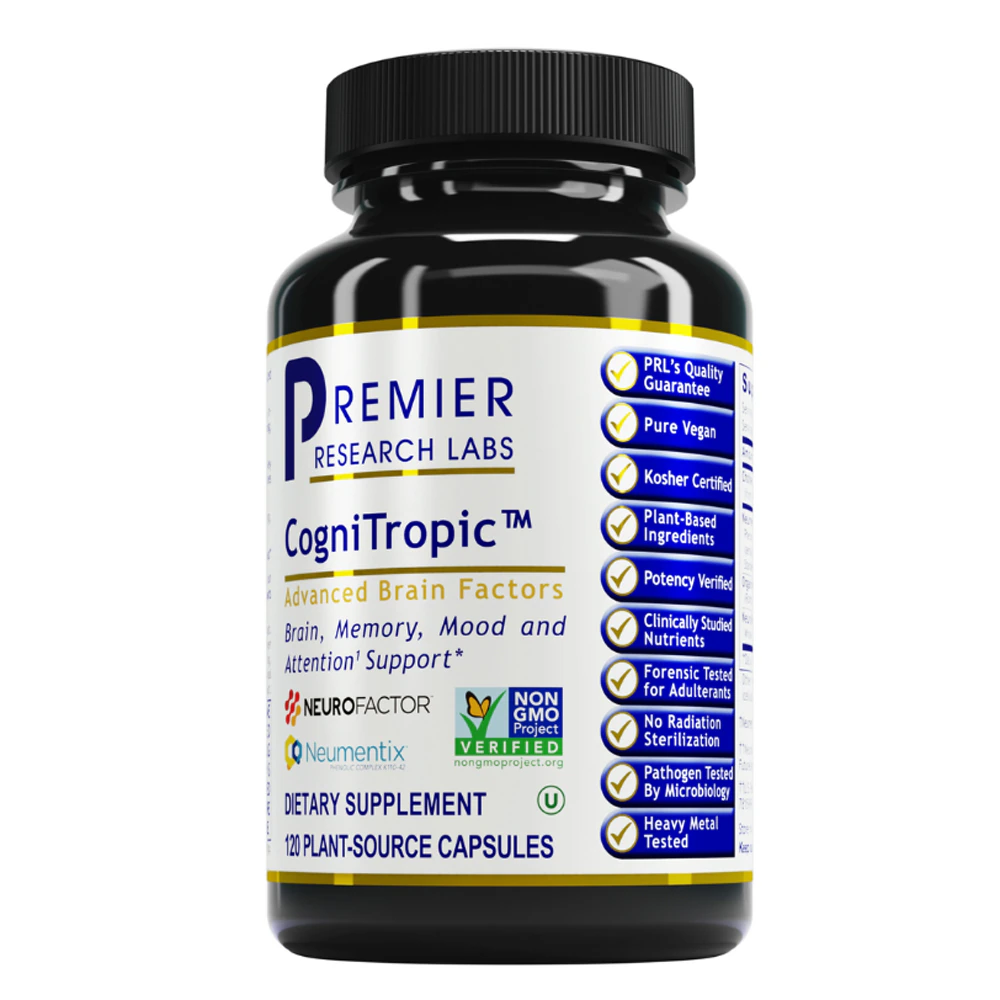 Premier Research Labs Cognitropic - Advanced Brain Factors -- 120 Plant-Source Capsules