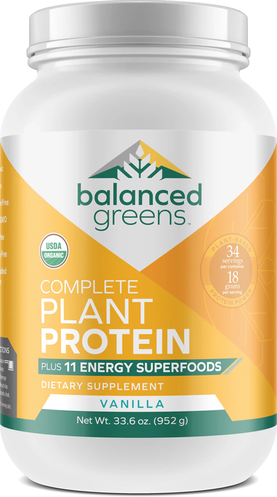Balanced Greens Plant Protein Vanilla -- 34 Servings