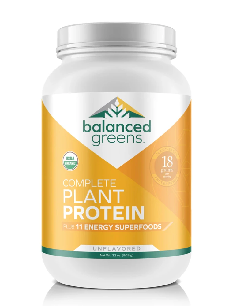 Balanced Greens Plant Protein Unflavored -- 34 Servings