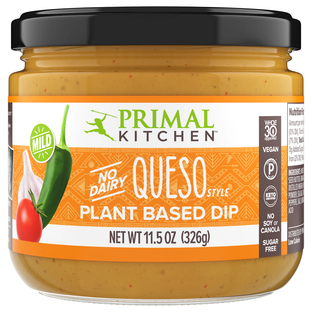 Primal Kitchen Dip Plant Based Mild Queso Style -- 11.5 oz