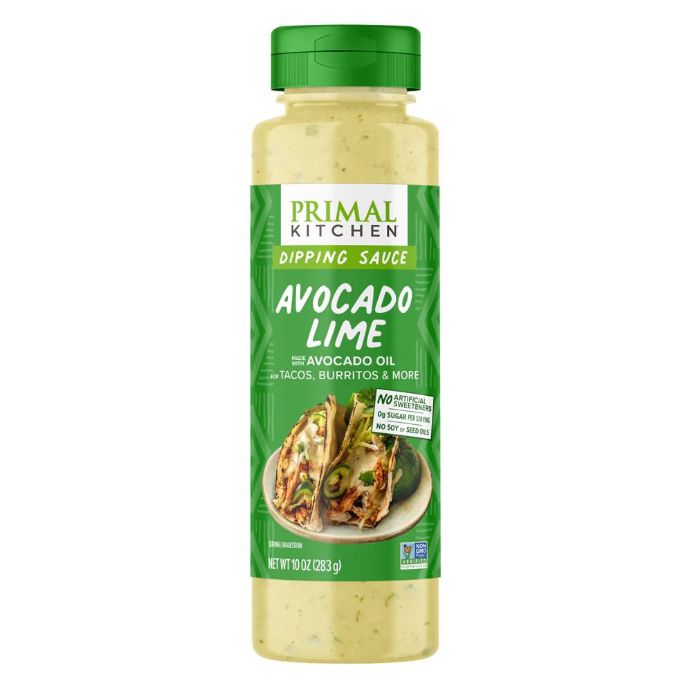 Primal Kitchen Dipping Sauce Non-GMO Gluten Free Avocado Lime -- 10 oz