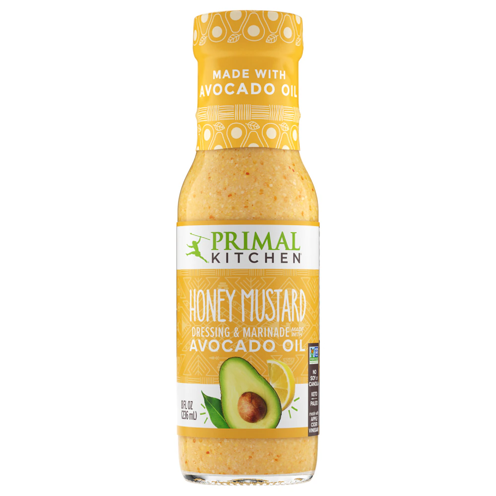 Primal Kitchen Dressing & Marinade Made with Avocado Oil Honey Mustard -- 8 fl oz