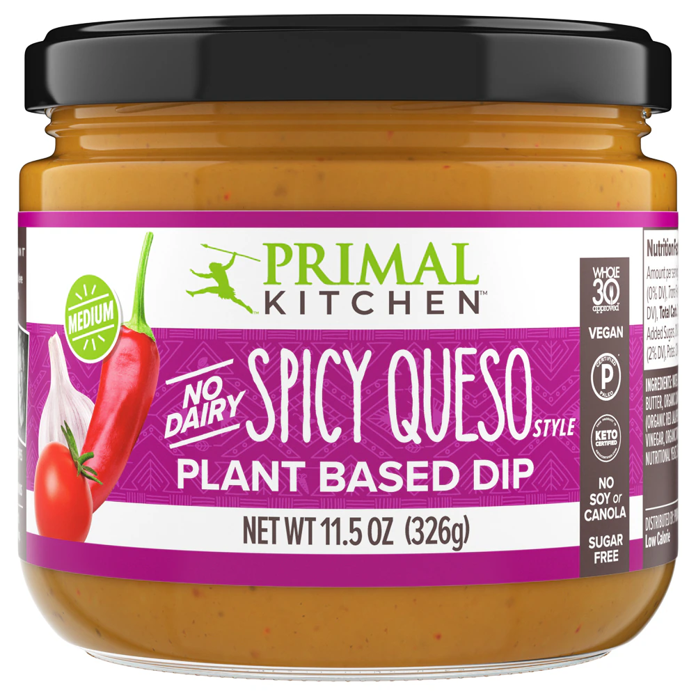 Primal Kitchen Spicy Queso Plant Based Dip -- 11.5 oz