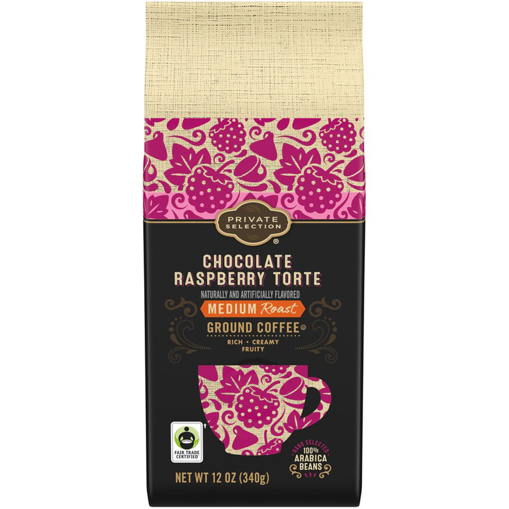Private Selection Chocolate Raspberry Torte Medium Roast Ground Coffee -- 12 oz