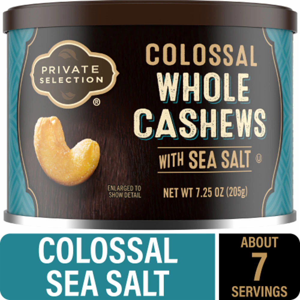 Private Selection Colossal Cashews -- 7.25 oz