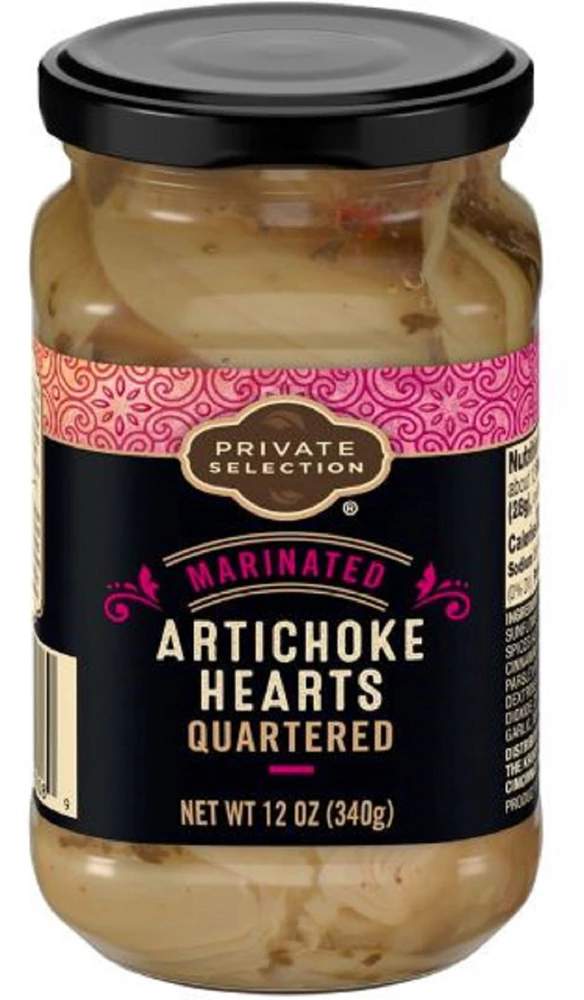 Private Selection Marinated Artichoke Hearts Quartered -- 12 oz