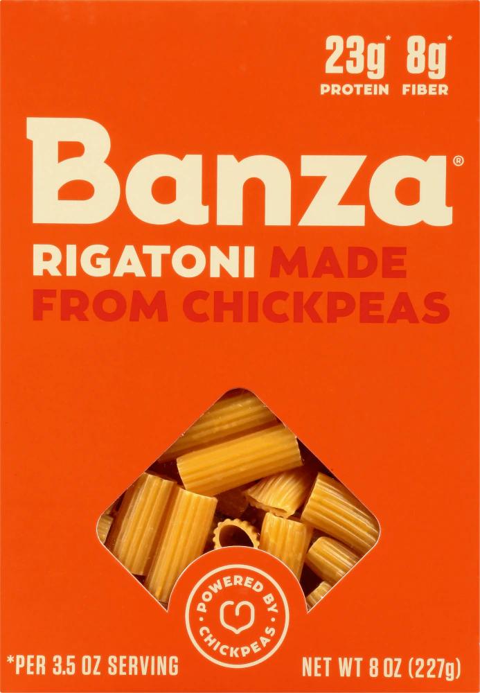 Banza Rigatoni Chickpea Pasta -- 8 oz
