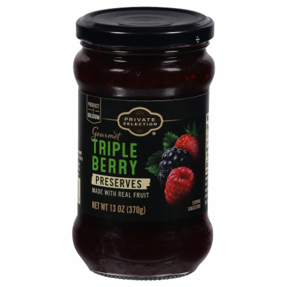 Private Selection Triple Berry Preserves -- 13 oz