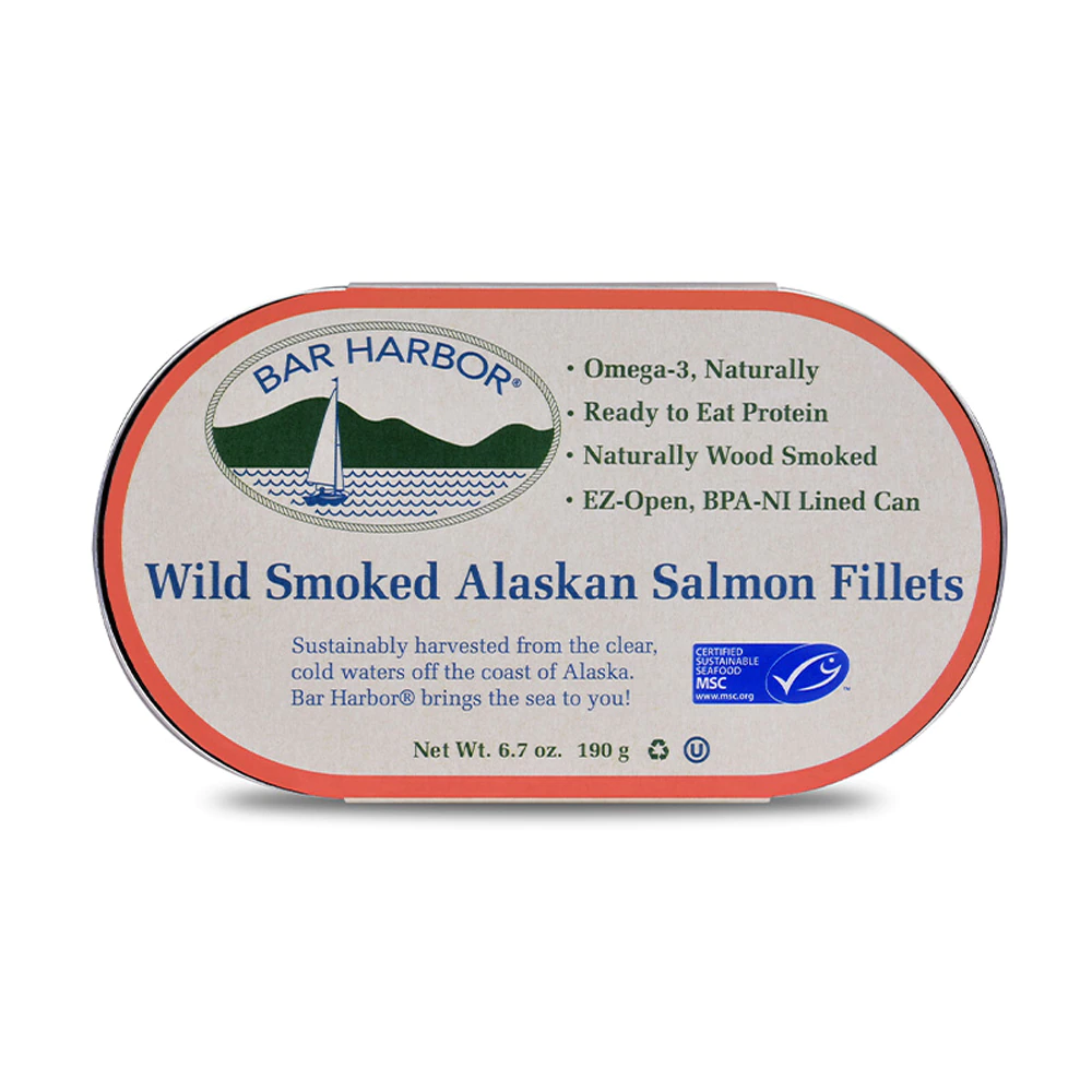 Bar Harbor Salmon Fillets Wild Alaskan Smoked Smoked -- 6.7 oz