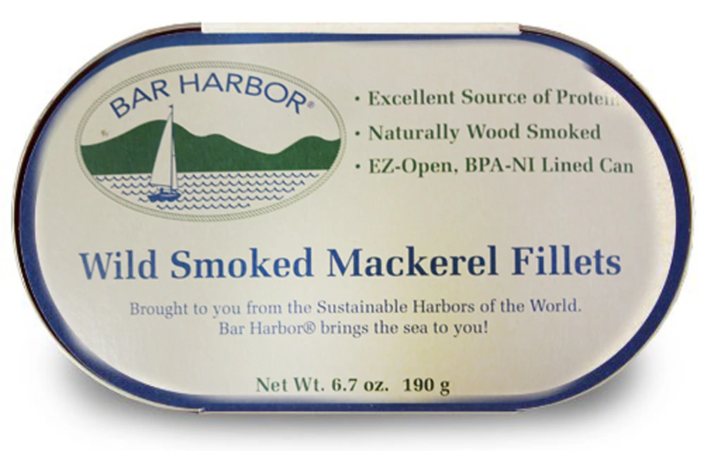 Bar Harbor Wild Smoked Mackerel Fillets -- 6.7 oz