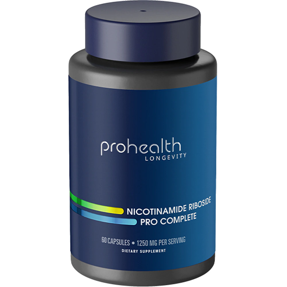 ProHealth Nicotinamide Riboside Pro Complete - 500 mg NIAGEN + 500 mg Trans-Resveratrol + 250 mg TMG -- 60 Capsules