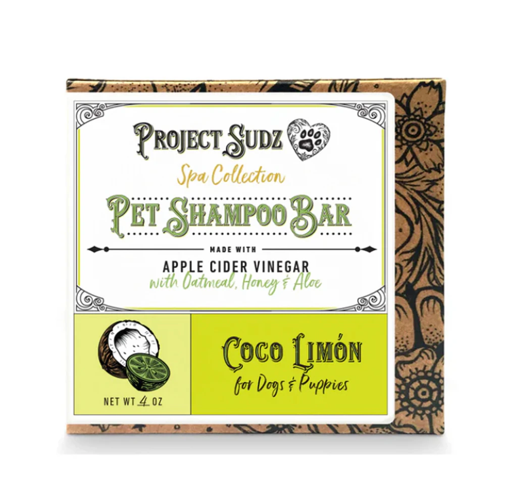 Project Sudz Dog & Cat Spa Collection Bar Shampoo Coco Limone -- 4 oz