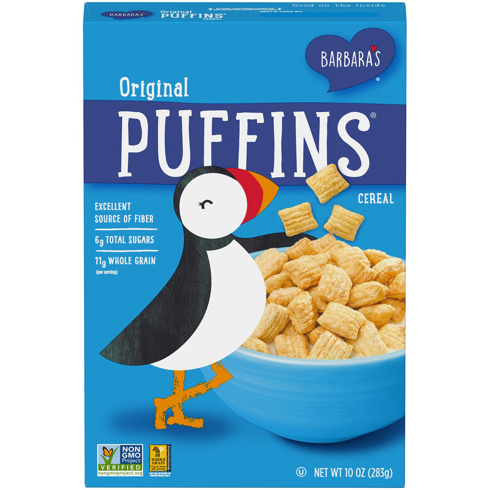 Barbara's Non-GMO Puffins Cereal Original -- 10 oz