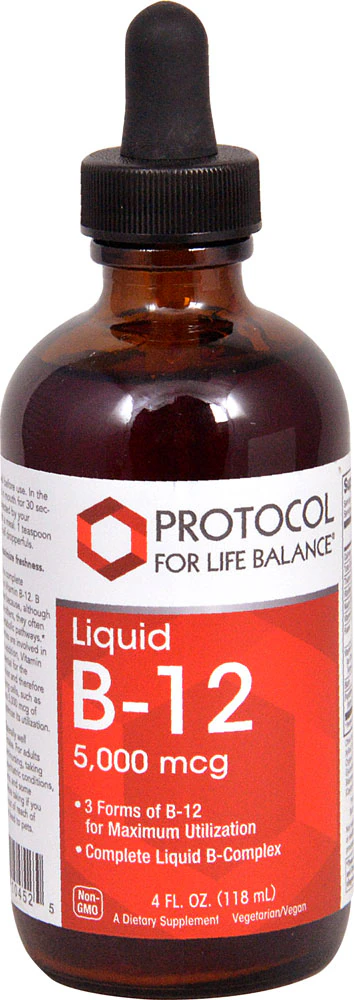 Protocol For Life Balance Liquid B-12 -- 5000 mcg - 4 fl oz