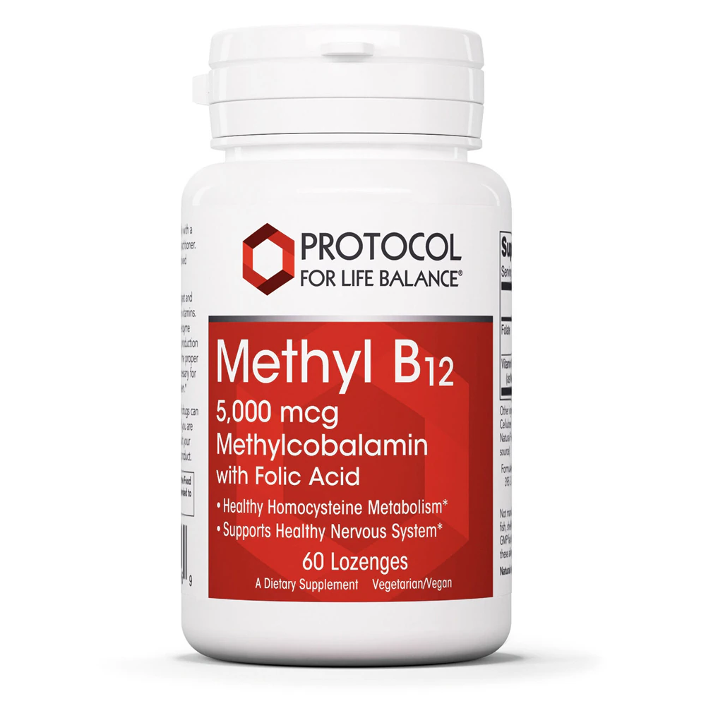 Protocol For Life Balance Methyl B12 -- 5000 mcg - 60 Lozenges