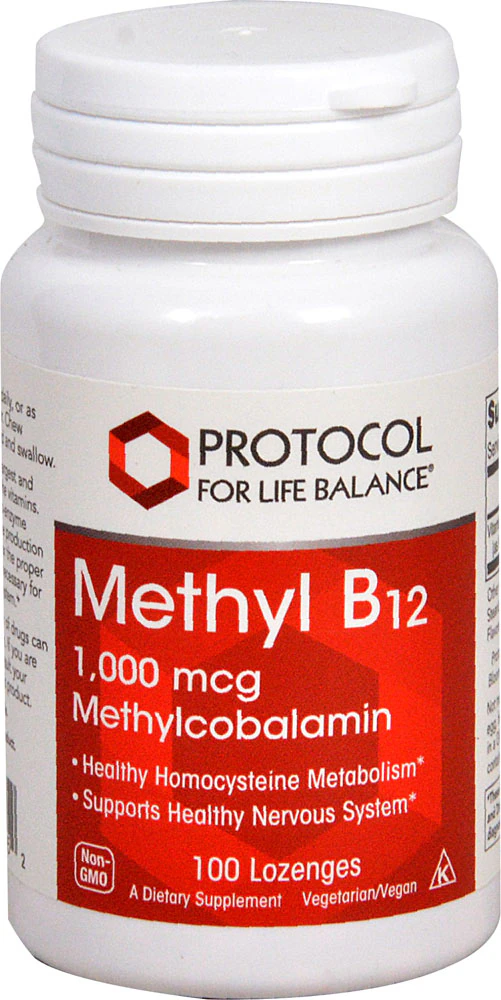 Protocol For Life Balance Methyl B12 -- 1000 mcg - 100 Lozenges
