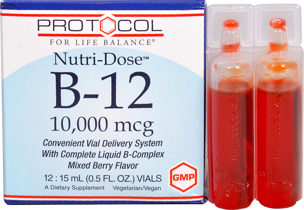 Protocol For Life Balance Nutri-Dose? B-12 Mixed Berry -- 10000 mcg - 12 Vials