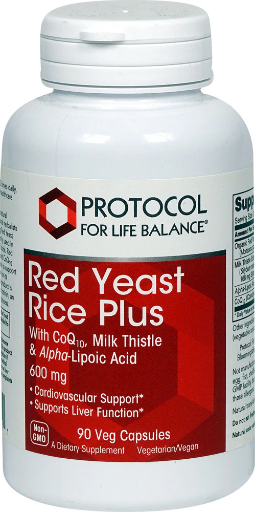 Protocol For Life Balance Red Yeast Rice Plus -- 600 mg - 90 Veg Capsules