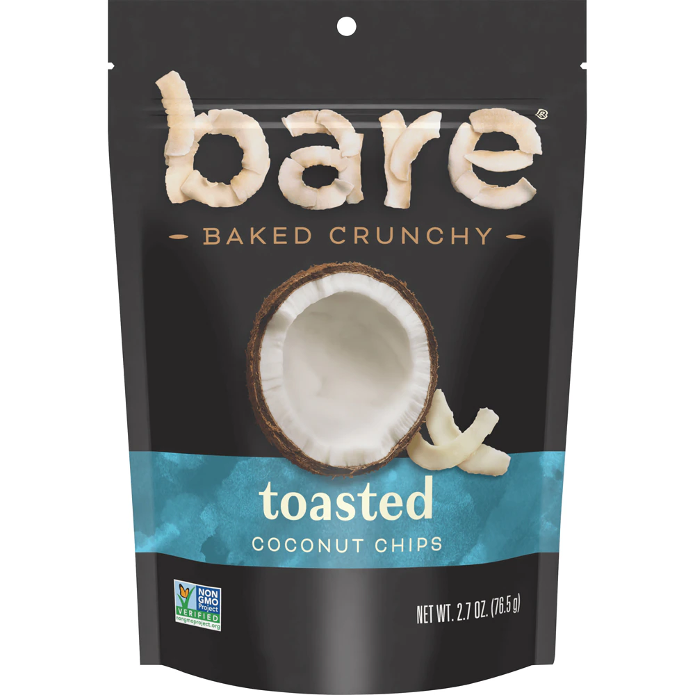 Bare Non-GMO Baked Crunchy Coconut Chips Toasted -- 2.7 oz
