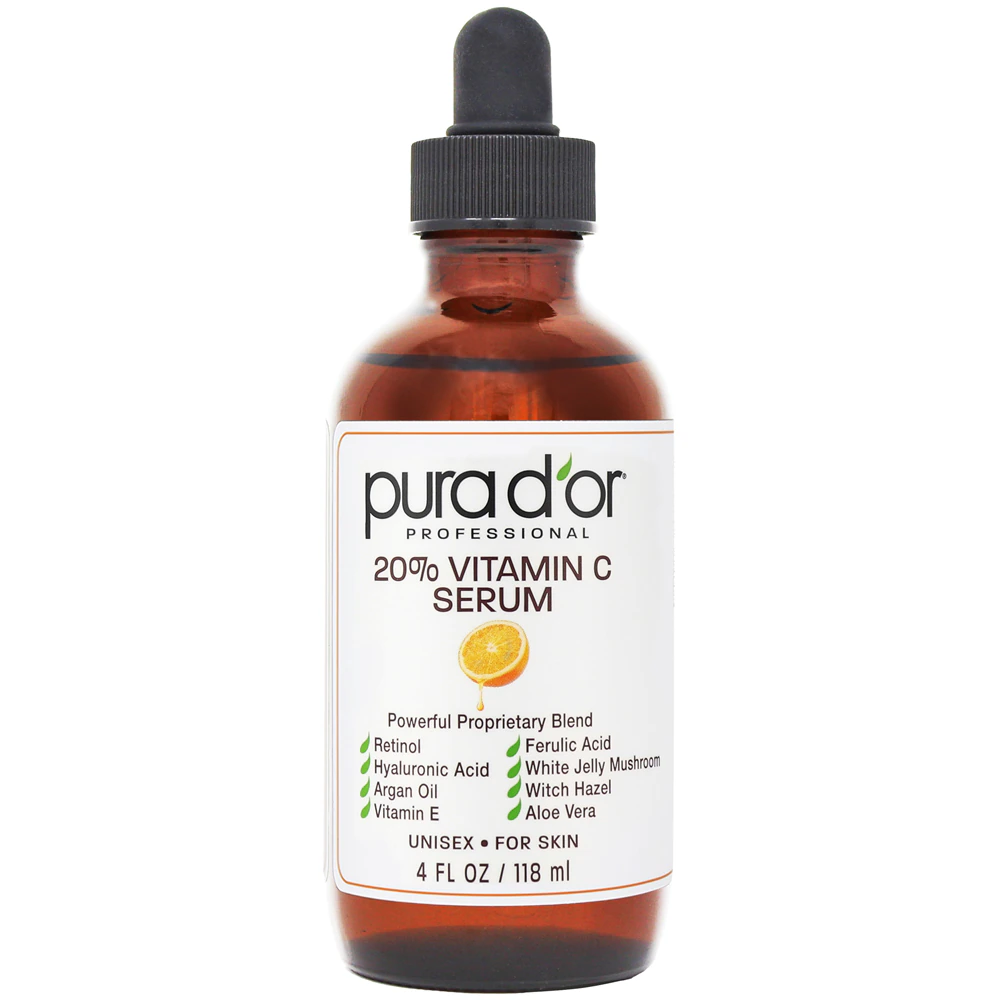 Pura D'or 20% Vitamin C Serum -- 4 fl oz
