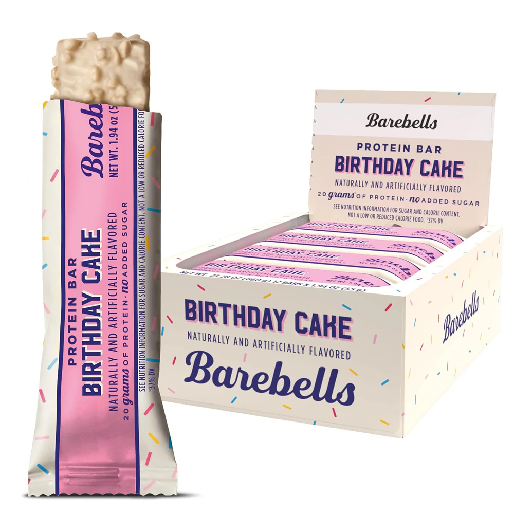 Barebells Protein Bar Birthday Cake -- 12 Bars
