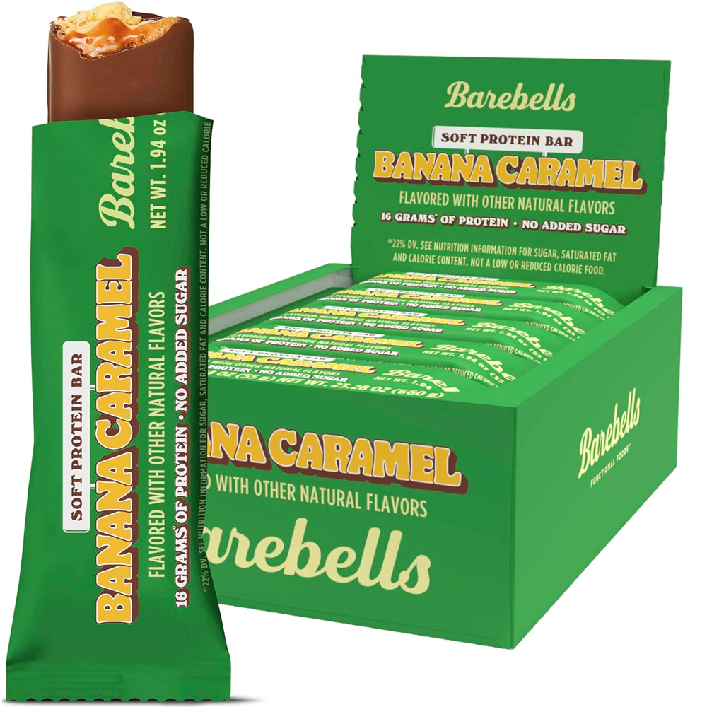 Barebells Soft Protein Bars Banana Caramel -- 12 Bars