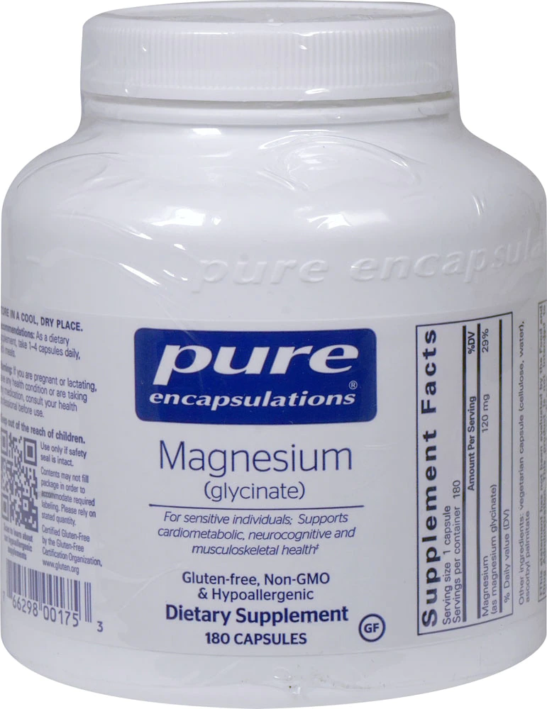 Pure Encapsulations Magnesium (glycinate) -- 180 Capsules