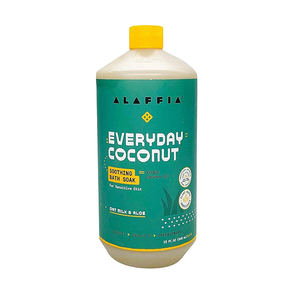 Alaffia EveryDay Coconut Soothing Bath Soak Oat Milk & Aloe -- 32 fl oz