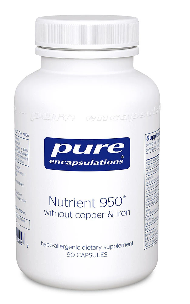 Pure Encapsulations Nutrient 950 without Copper & Iron -- 90 Capsules