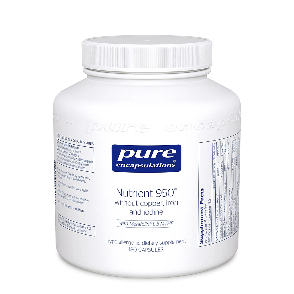 Pure Encapsulations Nutrient 950? without Copper, Iron and Iodine -- 180 Capsules