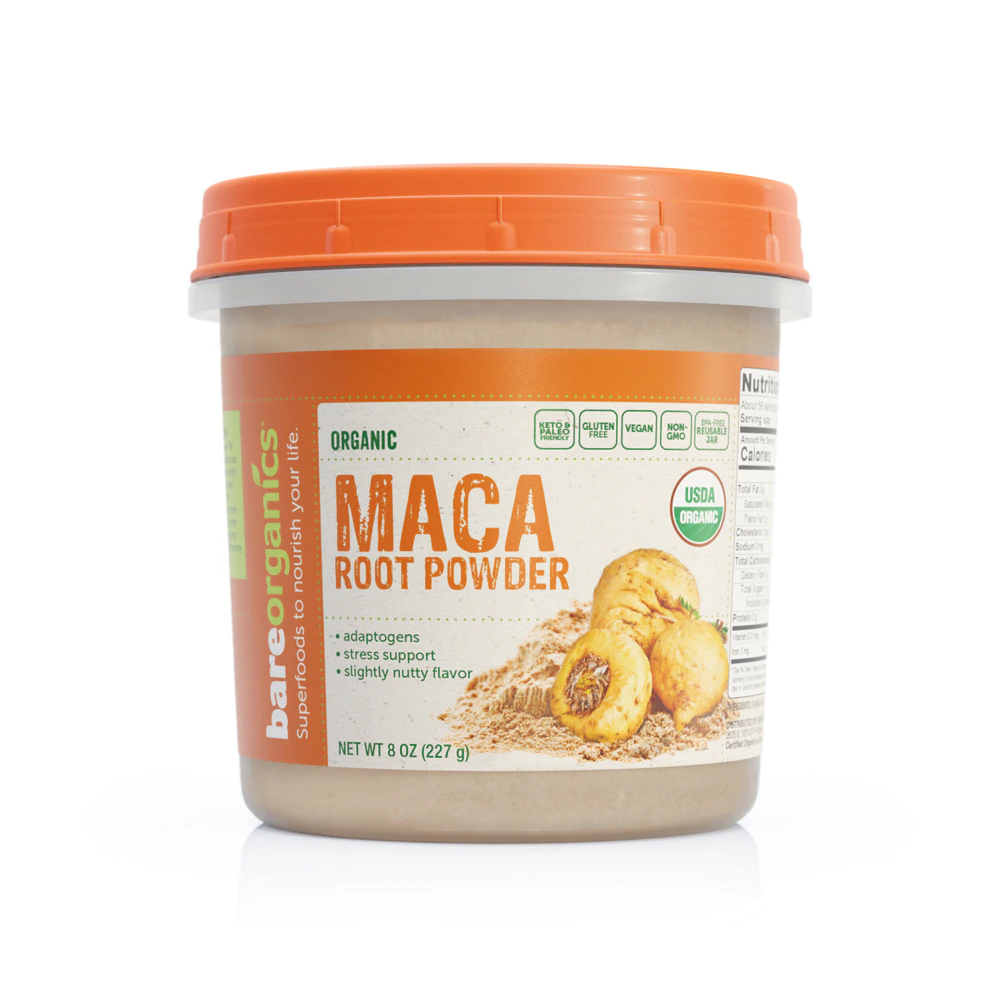 BareOrganics Maca Root Powder -- 8 oz