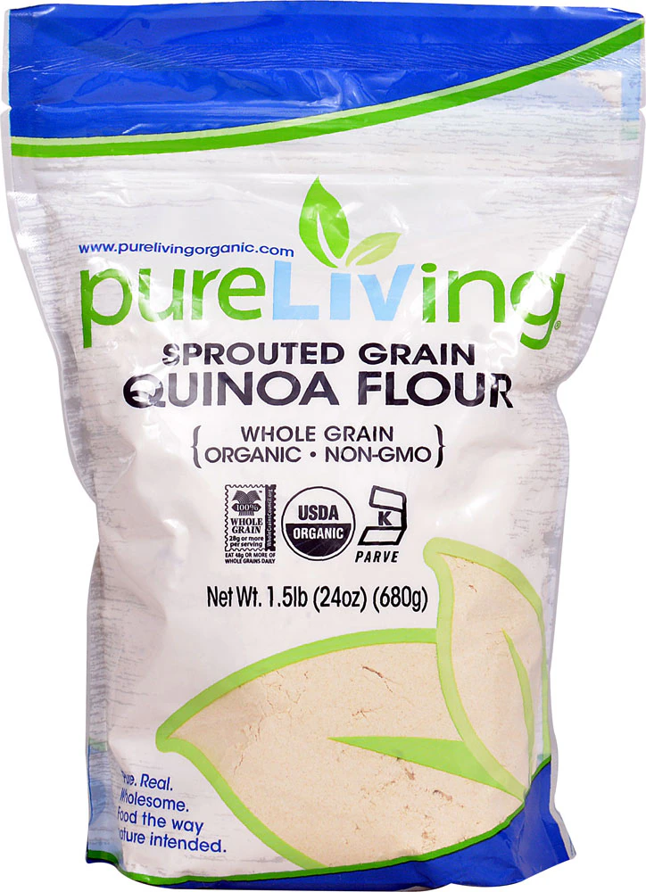 Pure Living Organic Sprouted Quinoa Flour -- 24 oz