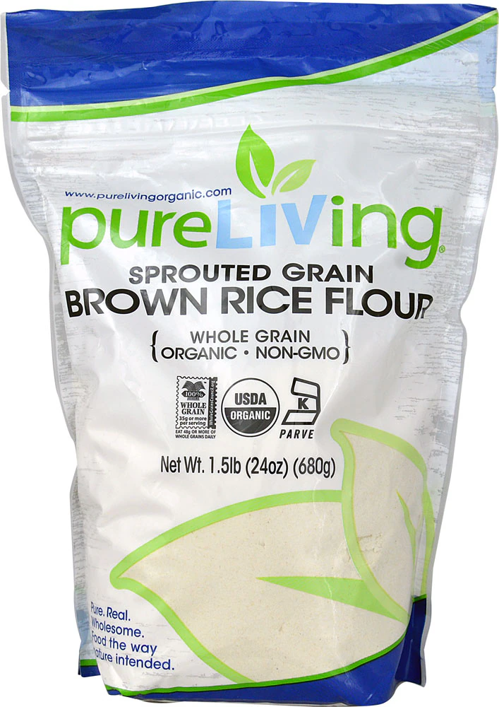 Pure Living Sprouted Grain Brown Rice Flour Organic -- 1.5 lb