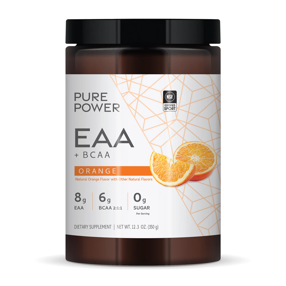 Pure Power EAA + BCAA - NSF Certified for Sport Orange -- 12.3 oz