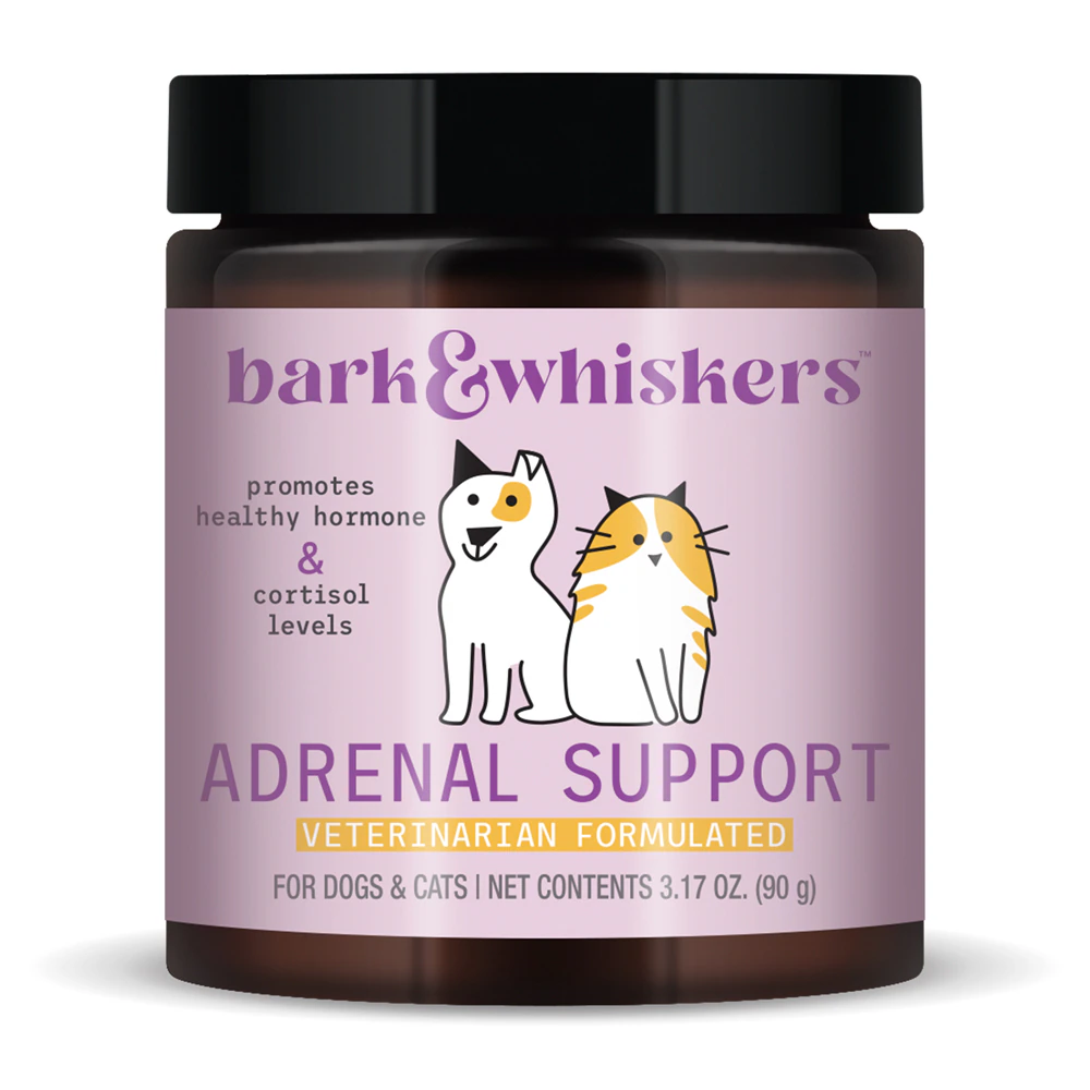 Bark & Whiskers Adrenal Support Supplement Powder for Dogs & Cats -- 3.17 oz