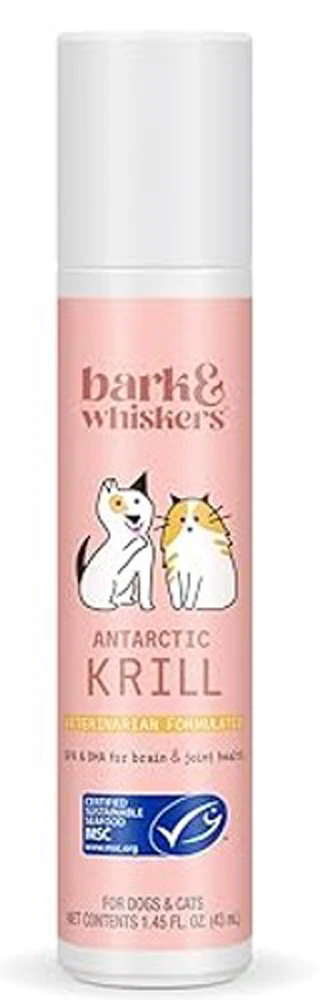 Bark & Whiskers Antarctic Krill Oil For Cats & Dogs -- 1.45 fl oz