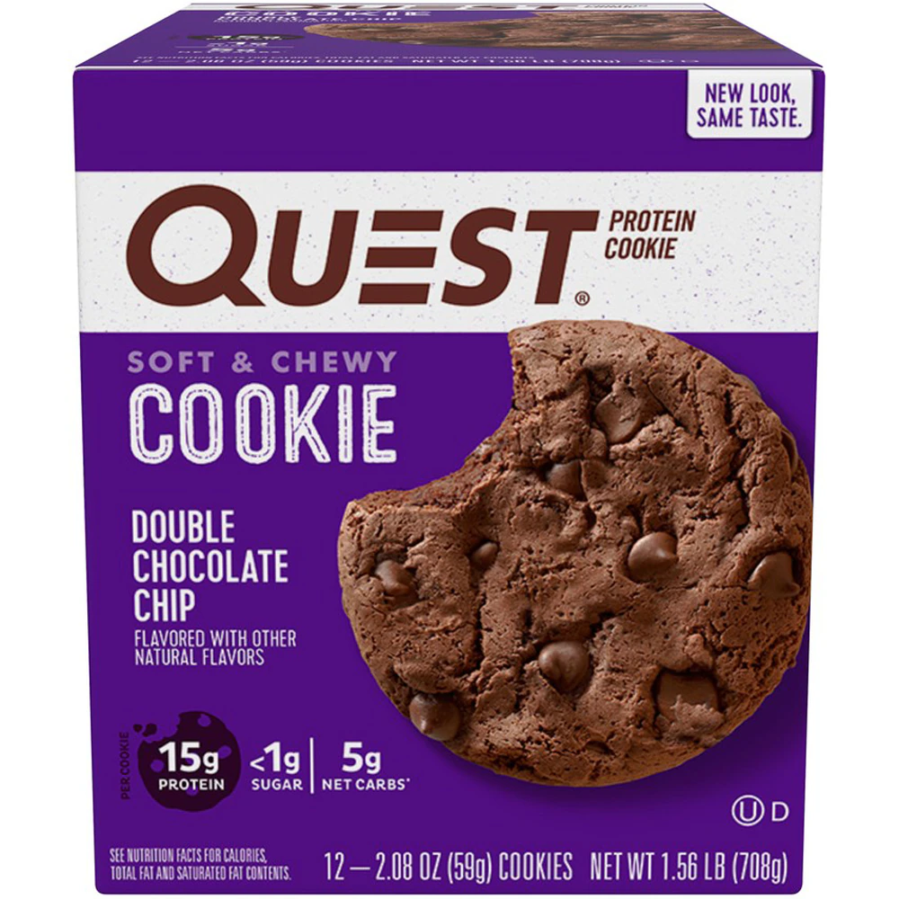Quest Nutrition Protein Cookie Double Chocolate Chip -- 12 Cookies