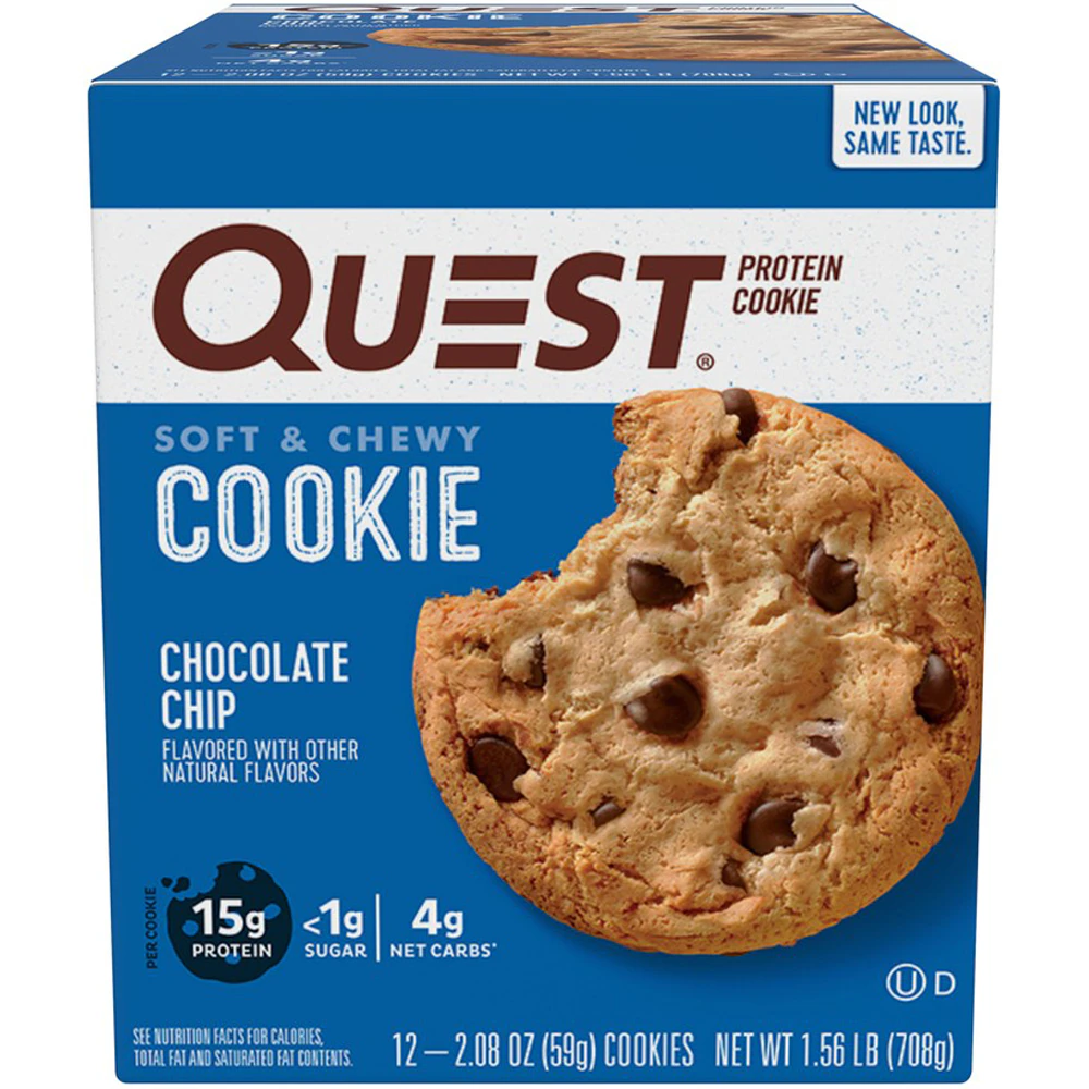 Quest Nutrition Protein Cookie Chocolate Chip -- 12 Cookies