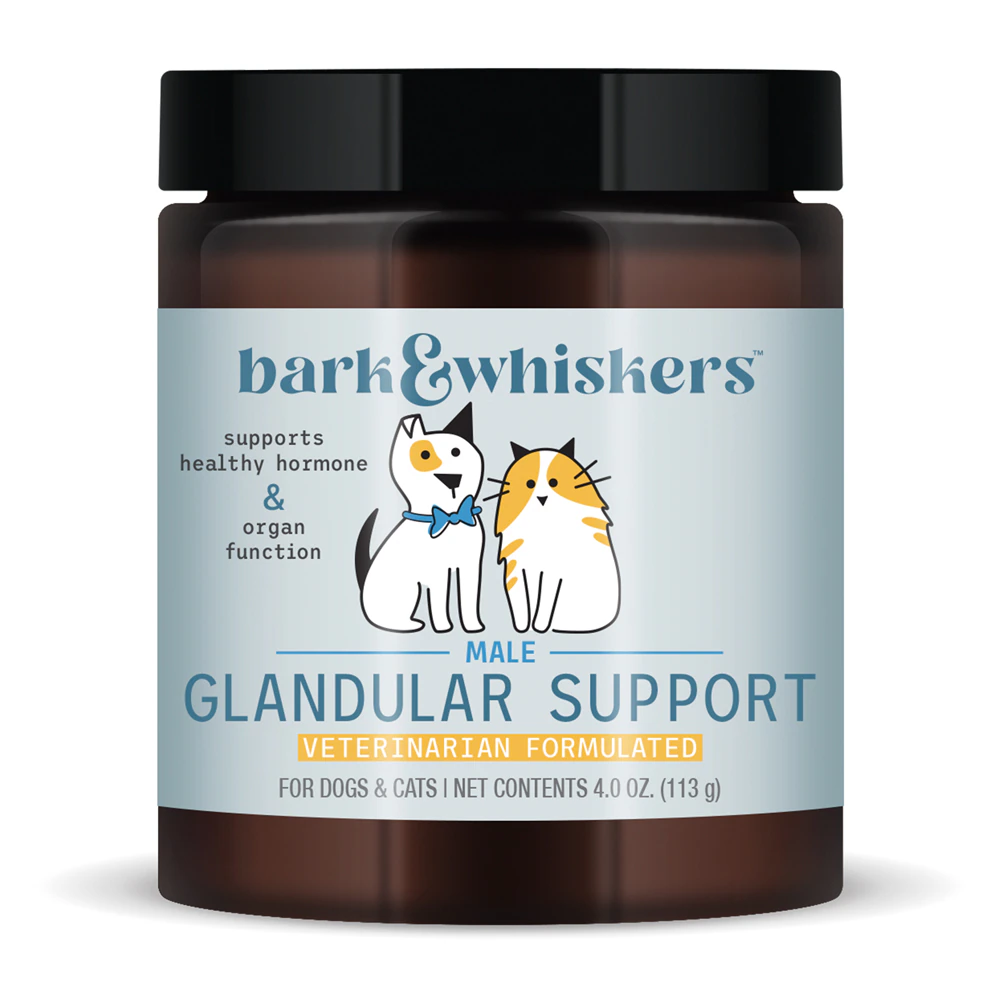 Bark & Whiskers Glandular Support For Male Cats & Dogs -- 4 oz