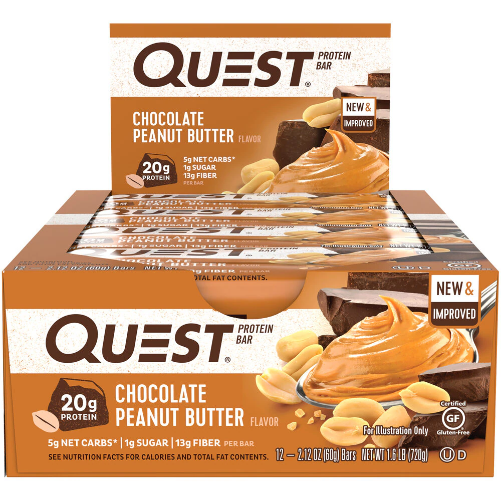 Quest Nutrition Quest Protein Bar Chocolate Peanut Butter -- 25.44 oz