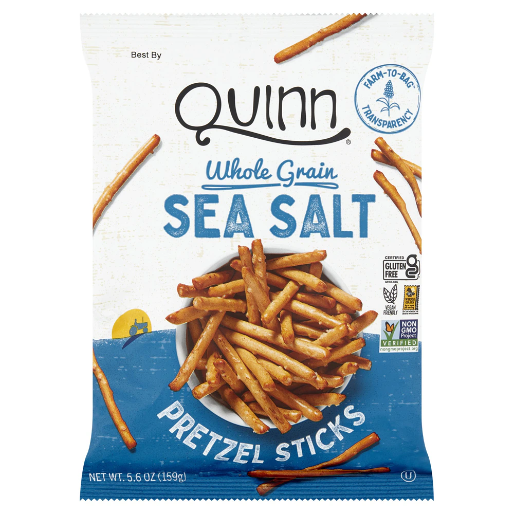 Quinn Snacks Classic Pretzel Sticks Sea Salt -- 5.6 oz