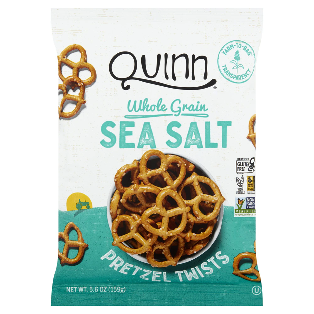 Quinn Snacks Classic Pretzel Twists Sea Salt -- 5.6 oz